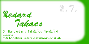 medard takacs business card